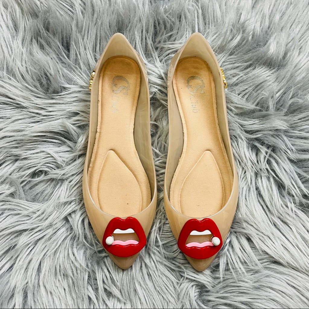 Csclub Jelly Pointy Toed Flats
